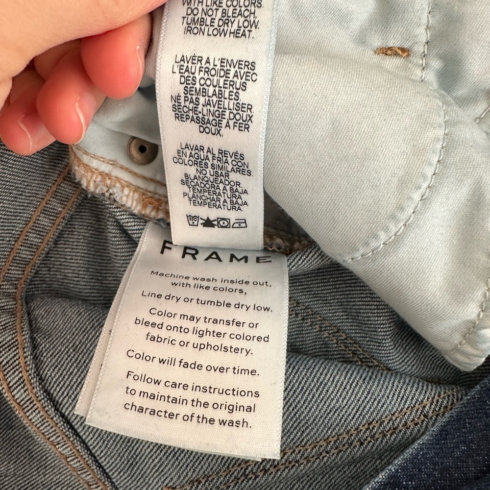 Frame | Le Sylvie Kick Boot Splattered Denim Jean… - image 8